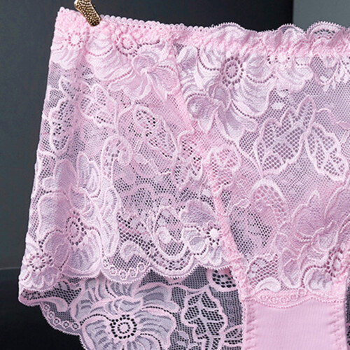 Women's Lace Boyshort Panties Plus Size Soft Stretch Hipster 2
