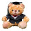 Plush Bear Graduation Gift with Removable Hat 1