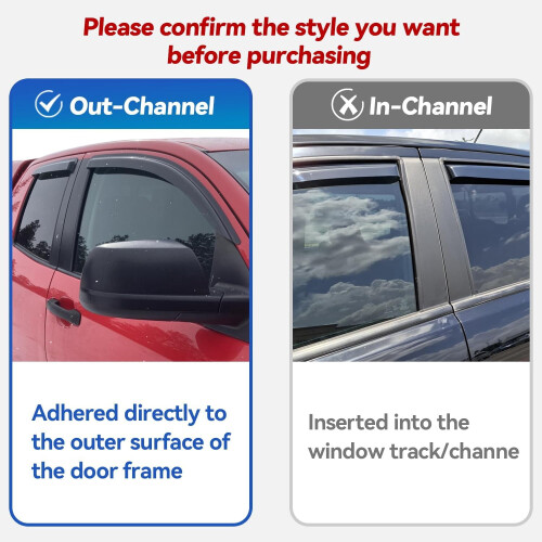 Out-Channel Window Visors for 2008–2012 Jeep Liberty 1