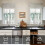 Green Leaves Kitchen Curtains Set with Valance 3 Pieces 2