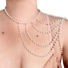 Pearl shoulder chain beaded necklace for weddings