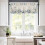 Owl Christmas Kitchen Curtains Set Blue Eucalyptus Floral 3