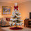 Black and White Candy Cane Ornaments Plastic 4 PCS 4