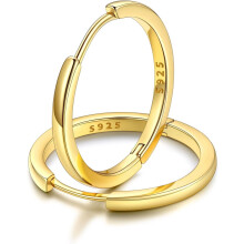 Sterling Silver Huggie Hoop Earrings for Women 6–20mm