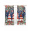 Christmas Tree Gnomes Sheer Curtains Navy Snowflake 1