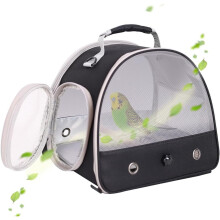 Small Bird Travel Cage with Perch and Mat Portable Carrier