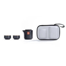Travel Tea Set Glass Teapot Ceramic Cups Shu Puer