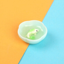 Mini Resin Fish Bowl Decor for Dollhouse 16pcs Mixed Color