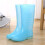 Unbranded Non-Skid Rain Boots for Men Waterproof Blue 3