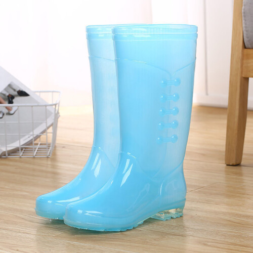 Unbranded Non-Skid Rain Boots for Men Waterproof Blue 2