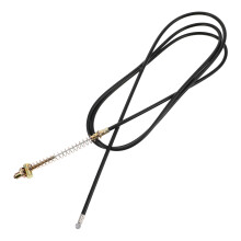 Black Bike Brake Cable Durable Rubber Steel Wire 1.8 m