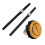 Gold Electroplated Dual Flush Toilet Buttons 3