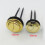 Gold Electroplated Dual Flush Toilet Buttons 4