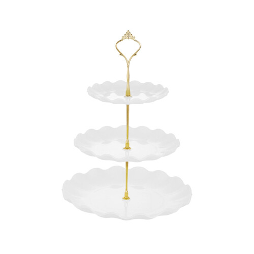Plastic 3-Tier Cake Stand Set 4-Piece 2