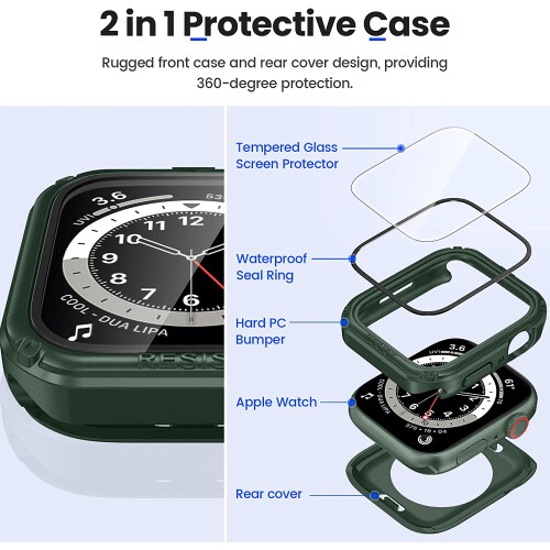 Apple Watch Series 8/7 41mm Waterproof Rugged Case 2