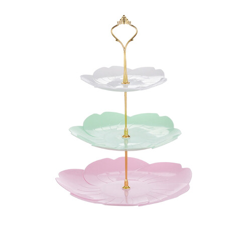 Cupcake Stand Plastic 3-Tier for Parties Weddings Events 1