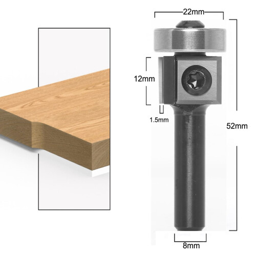 Carbide CNC Router Bit Dual-Blade Woodworking Milling Cutter 1