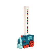Automatic Domino Train Toy Set STEM Pull-Back Train 1 Set