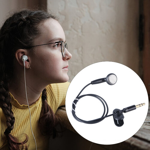 3.5mm In-Ear Mono Earbud Wired Headset Single-Side 1