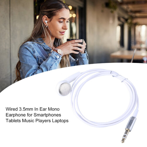 3.5mm In-Ear Mono Earbud Wired Headset Single-Side 2