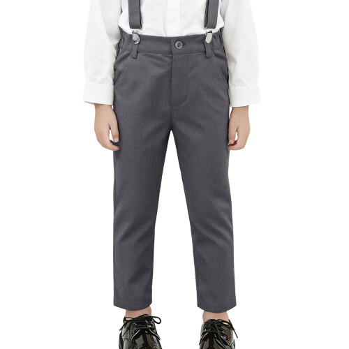 Boys' School Uniform Pants Dark Gray Size 150