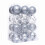 Christmas Ball Ornaments Silver Shatterproof Plastic 24 Pack 1