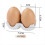Ceramic Salt and Pepper Shakers Brown Egg Shape with Stand 5