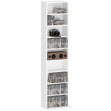 260 Narrow CD Storage Unit - White