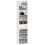 260 Narrow CD Storage Unit - White 1