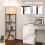 Corner Floor Light, with Shelves - Wood-Effect 8