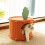 Carrot Cat Scratch Bed for Large and Multiple Cats 6