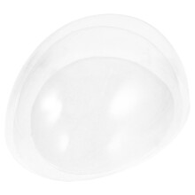 Hemoton Transparent Plastic Wig Stand Dome Shape 3 pcs