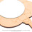 Wooden Handheld Mirror Unfinished 2 Pieces 6