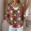 Women's Christmas Print Button-Up Cardigan Red 4