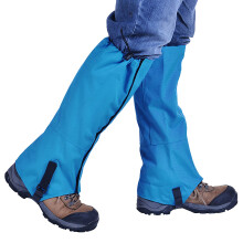 Leg Gaiters Waterproof Fabric with Rubber Foot Strap 1 Pair
