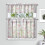 Pink Bow Kitchen Curtain Valance Set 36 inch 2