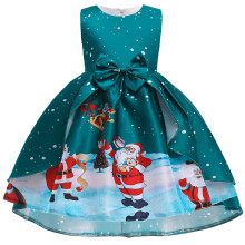 Sleeveless Christmas Dress for Girls 2-8T