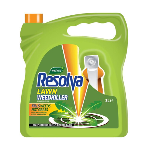 Westland Resolva Lawn Weedkiller Extra 3L RTU Ready to Use Lawn Weedkiller