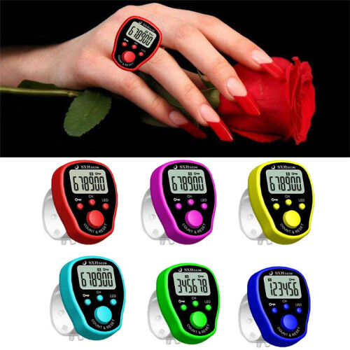 Handheld LED Finger Tally Counter 5-Channel Portable 1