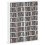 16-Compartment Media Shelf- White 1