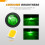 Waywe 3/4 Inch Green Bullet Side Marker Light 10PCS 2