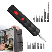 Rechargeable Cordless Screwdriver with Bit Set USB Charging