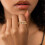 Gold Plated Stackable Rings for Women 18K Non-Tarnish CZ 5