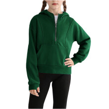 Girls Half-Zip Pullover Hoodie Long Sleeve Sweatshirt with