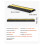 Cable Protector Ramp Rubber 2-Channel 2.2 x 2 in 22000 lbs 7