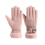 Women's touchscreen warm gloves fleece-lined windproof pink 3