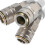 Pneumatic 3-Way Air Manifold Quick Coupler Steel 4