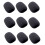 Microphone Wind Muffler Black 6 x 6.8 cm 9 pcs 1