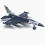 F16 Jet Alloy Model 1/100 Scale with Lights Sound Stand 5