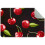 Cherry Berries Black Entryway Rug 2x3 ft 1